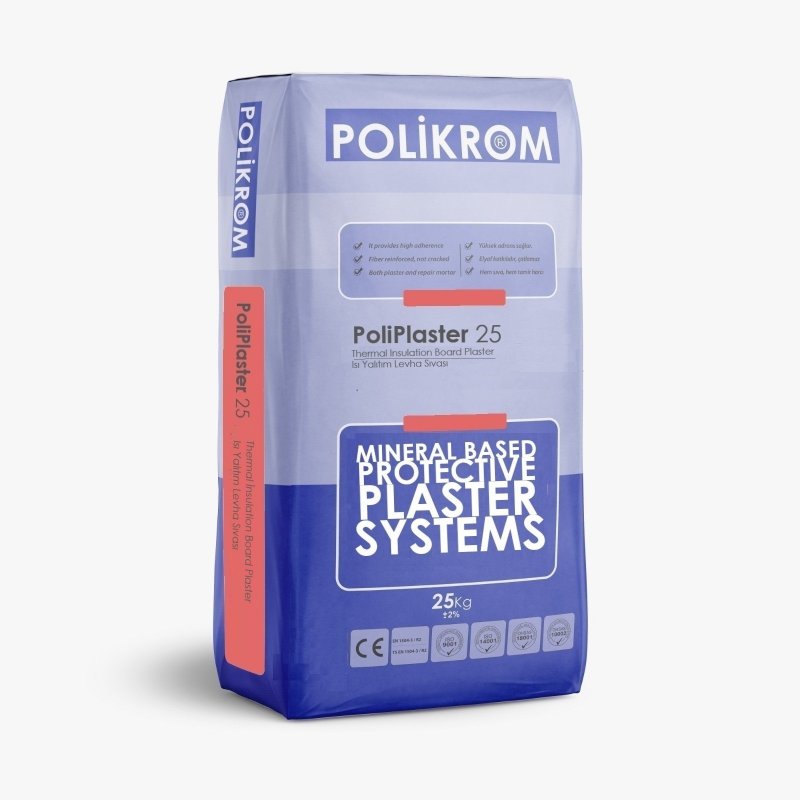PoliPlaster®25, Isı Yalıtım Levha Sıvası