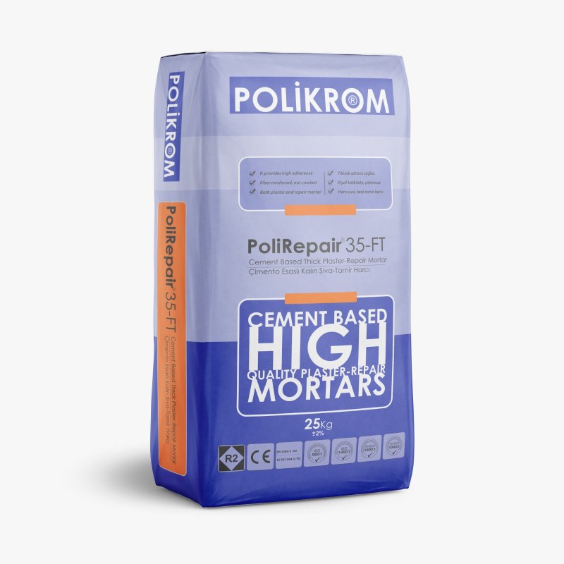 PoliRepair®35-FT, Çimento Esaslı Kalın Tamir Harcı